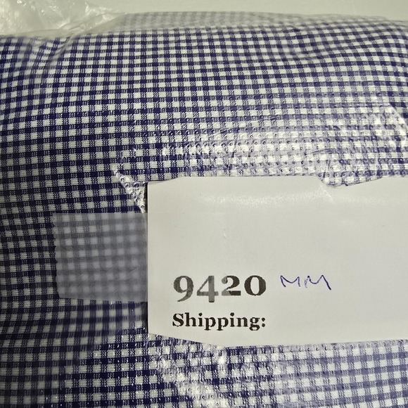 Mizzen Main Shirt Mens‎ XL Blue Check Spinnaker Trim Fit Stretch Long Sleeve - Picture 12 of 12